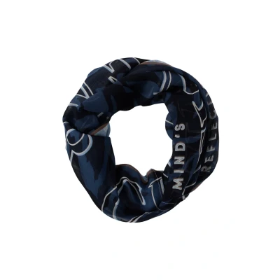 Abbildung von Cecil Gemusterter LOOP Schlauchschal, Damen, Größe: One Size, Blau