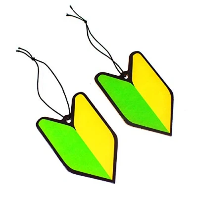 Abbildung von 2er Set Tuning Lufterfrischer Duftbaum fürs Auto Air Freshener Design Duft Anhänger (2x Wakaba)