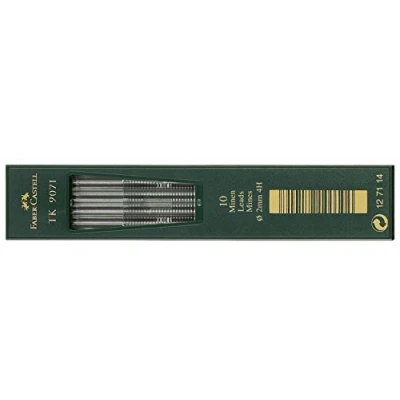 Abbildung von FABER CASTELL 127114 Fallminen TK 9071, 10 Stück, Minenstärke: 2 mm, Härtegrad: 4H
