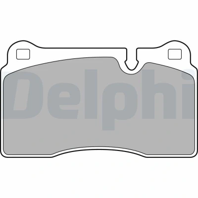 Abbildung von DELPHI LP2009 Bremsbelagsatz für Verschleißwarnanzeiger vorbereitet mit Anti Quietsch Blech ohne Zubehör LAND ROVER: Range Rover Sport, 3