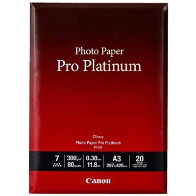 Abbildung von Canon 2768B017 PT 101 pro platinum photo paper A3 20 Blatt