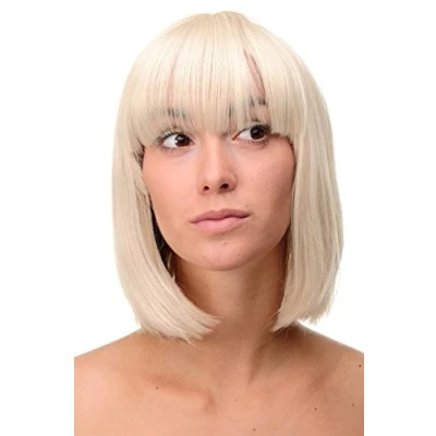 Abbildung von Wig ME UP 7803 303/220 Sexy Perücke Page Bob Blond Hellblond Goldblond Mix glatt Frauenperücke Bobfrisur 25 cm