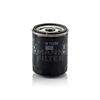 Abbildung von MANN FILTER W 712/82 Ölfilter M 20 X 1.5 mit einem Rücklaufsperrventil Anschraubfilter FORD: Galaxy Mk2 MPV, Focus 2, C Max