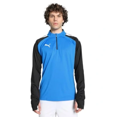 Abbildung von Puma Teamliga Langarmshirt, Herren, Größe: Medium, Electric blue lemonade