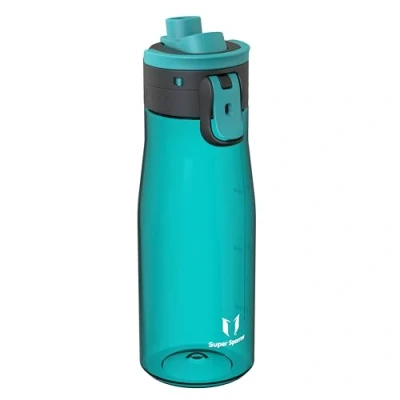 Abbildung von Super Sparrow Trinkflasche 1L Tritan Wasserflasche BPA frei Ideale Sportflasche Ein Klick Schnellfluss TouchGulp Trinkflaschen Leicht, Nachhaltig