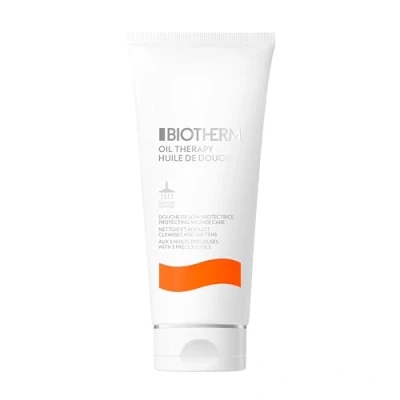 Abbildung von Biotherm Oil Therapy Shower Oil, sinnliches Körperpflegeöl mit Moschusrose, Passionsblume &amp; Aprikosenöl, feuchtigkeitsspendendes Duschöl für Damen, eine geschmeidige Haut, 200 ml