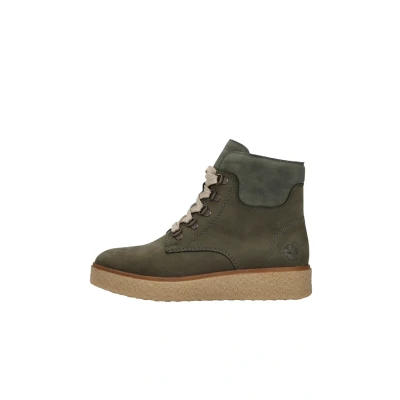 Abbildung von Rieker Damen Y0033 Schnürstiefel, Grün, 40 EU