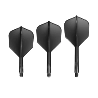 Abbildung von GOAT Unisex Erwachsene Air Black No6 Flights Inbetween, 3 Kunststoff Dartflights, Schwarz