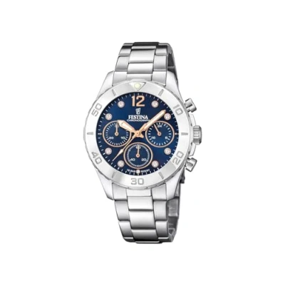 Abbildung von Festina Chronograph, Damen, Größe: One Size, Silberfarben