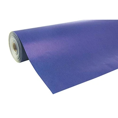 Abbildung von Clairefontaine 507513C Rolle Geschenkpapier (50 x 0,7 m, spezielle Breite, Kraftpapier, strapazierfähig) 1 Stück blau