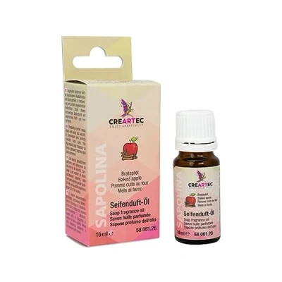 Abbildung von Artidee CREARTEC Natürliches Seifenduftöl Duftnote: Bratapfel Seifenaroma zur Herstellung von individuell duftenden Seifen, Badekugeln, UVM. Vegan 10 ml Made in Germany