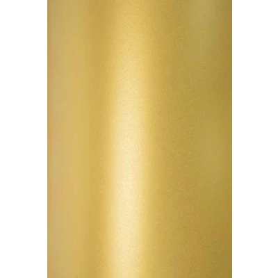 Abbildung von Netuno 10x Bastel Karton Perlmutt Gold DIN A4 210x 297 mm 300g Sirio Pearl Aurum Perlglanz glänzend doppelseitig schimmernd Metallic Effekt Glanz zum Basteln