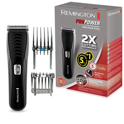 Abbildung von Remington Haarschneidemaschine HC7110, (LED Ladekontrollanzeige, hochwertige Edelstahlklingen, 17 Längeneinstellungen + 2 Aufsteckkämme, Netz /Akkubetrieb, Lithium) Haarschneider ProPower Precision