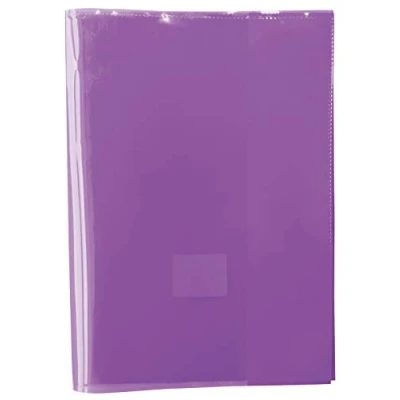 Abbildung von gimboo Hefthüllen Heftumschläge/ 25 Stück 25er Packung/DIN A5/ Extra Stark 150 my aus PP/Violett Transparent Klar/Kristallklar/Heftschoner für Schulhefte/Buchumschlag