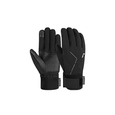 Abbildung von Reusch Diver X R TEX XT Touch TEC wasserdichte, Winddichte und atmungsaktive Unisex Multisporthandschuhe für Damen Herren touchscreenkompatibel Handy Tablet, 7702 Black/Silver, 10