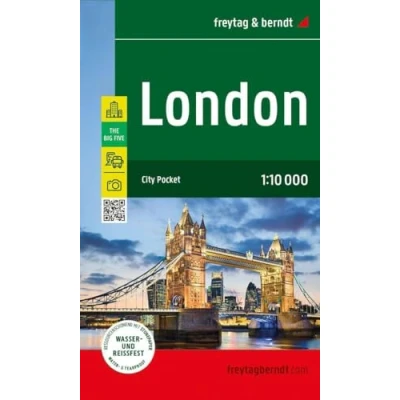 Abbildung von London, Stadtplan 1:10.000, freytag &amp; berndt: City Pocket, Innenstadtplan, wasserfest und reißfest (freytag berndt Stadtpläne)