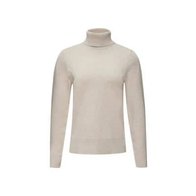 Abbildung von s.Oliver Black Label Feiner Rollkragen Strickpullover, Damen, Größe: 36, Beige
