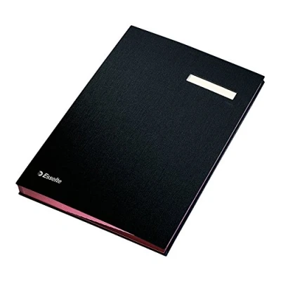 Abbildung von Esselte 621061 Unterschriftsmappe, 192 x 34 mm, Schwarz