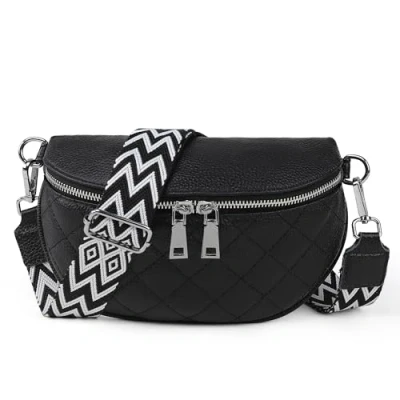 Abbildung von TAN.TOMI Umhängetasche Damen Klein, Schöne Bauchtasche Elegant Crossbody Bag Brusttasche mit Verstellbar Abnehmbar Breiter Gurt