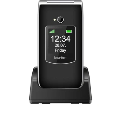 Abbildung von Beafon, SL605, Silverline, Klapphandy, Seniorenhandy mit SOS Notruftaste, Handy, Tastenhandy, iP54, Farbinnendisplay 2,4&quot; (6,09cm) / Farbaußendisplay 1,44&quot; (3,65cm)