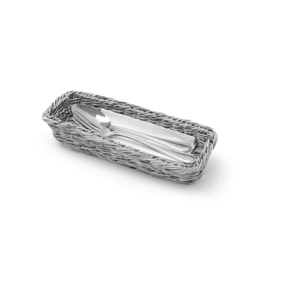 Abbildung von HENDI Besteckkorb 27 x 10 4,5 cm PP Kunststoff 1 fach grau geflochten