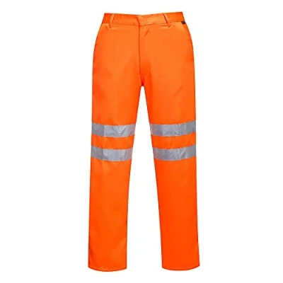 Abbildung von Portwest Warnschutz Hose aus Polyester Baumwolle RIS, Größe: XS, Farbe: Orange, RT45ORRXS
