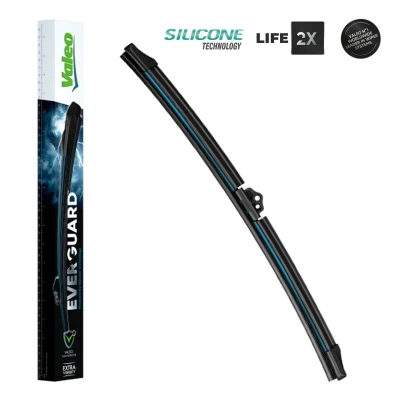 Abbildung von Scheibenwischer Valeo Everguard Silicone Single 566003 400mm vorne Flachbalkenwischblatt SEAT: Ibiza 4, Alhambra II, Leon III Hatchback