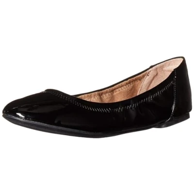 Abbildung von Amazon Essentials Damen Belice Ballerinas, Schwarz Lackleder, 45 EU