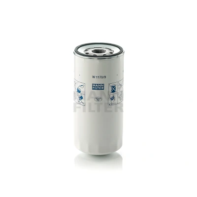 Abbildung von MANN FILTER W 1170/9 Ölfilter M 30 X 2 mit einem Rücklaufsperrventil Anschraubfilter