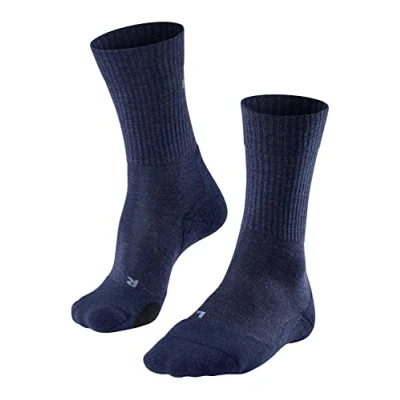 Abbildung von FALKE Herren Wandersocken TK2 Explore Wool M SO Wolle Funktionsmaterial antiblasen dick 1 Paar, Blau (Jeans 6670), 39 41