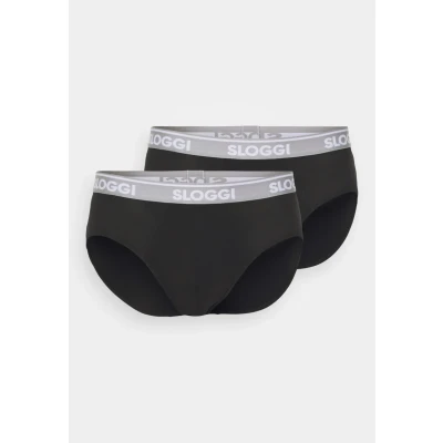 Abbildung von Sloggi MEN GO 2 PACK Slip, Herren, Größe: Small, Black