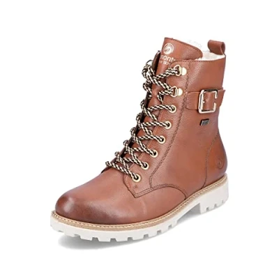 Abbildung von Remonte Schnürstiefelette, Damen, Größe: 37, Amaretto bianco Schuhe