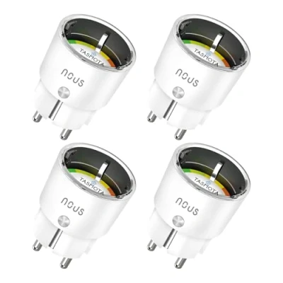Abbildung von NOUS A1T Presa Intelligente Tasmota, Compatibile con Alexa, Google Home, Home Assistant, Tuya, Domotica Casa Monitoraggio Energetico, Prese WiFi Smart per Domotica, 2.4G