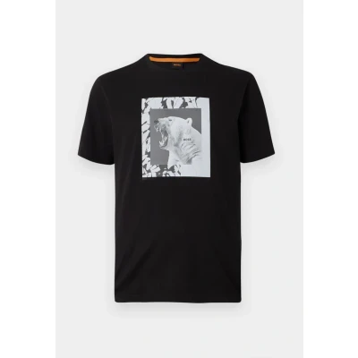 Abbildung von BOSS ORANGE T Shirt »Te lupo«, runder Ausschnitt, regular fit, Fotodruck