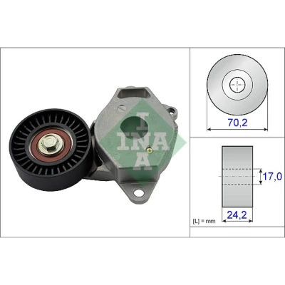 Abbildung von INA 534 0409 10 Spannarm, Keilrippenriemen TOYOTA: Auris Hatchback