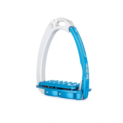 Abbildung von Tech Stirrups Steigbügel Venice Plus EVO Silber/Blau Adult