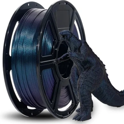Abbildung von FLASHFORGE Hochgeschwindigkeits Chamäleon PLA Multicolor Burnt Titanium, Max 500mm/s schnelles Drucken, Color Shift Filament 1.75mm, ändert die Farbe mit Licht und Winkel, Top Notch