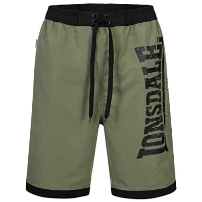 Abbildung von Lonsdale Clennell Badeshorts, Herren, Größe: 3XL, Black olive