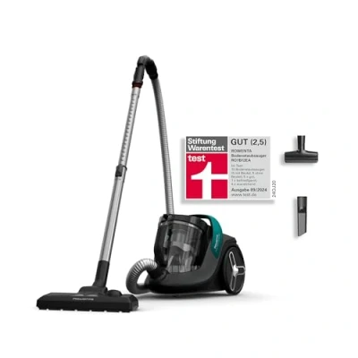 Abbildung von Rowenta Green Force Cyclonic Max RO7B12 Bodenstaubsauger ohne Beutel 73 Dezibel 2.5 Liter Schwarz/Grün