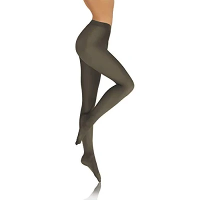 Abbildung von sesto senso Damen Strumpfhose Grün Bunte 40 DEN Blickdicht Microfaser XL Khaki