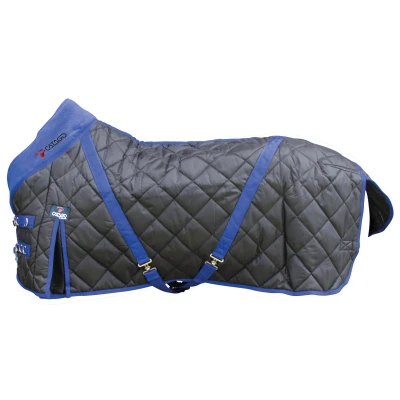 Abbildung von Catago Stalldecke 300g Schwarz/Blau 135/185