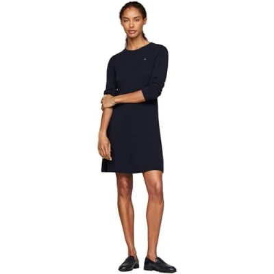 Abbildung von Tommy Hilfiger Strickkleid, Damen, Größe: Large, Desert sky