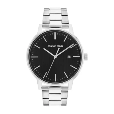 Abbildung von Calvin Klein Linked Unisex Uhr silvercoloured, Größe: One Size, Silver coloured