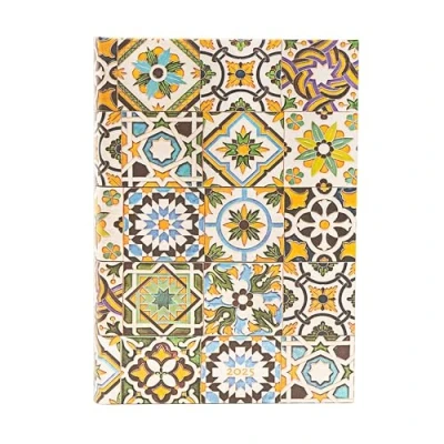 Abbildung von Paperblanks 12 Monatskalender 2025, Porto, Midi, Tagesüberblick, Elastikband Verschluss