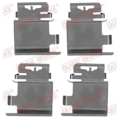 Abbildung von QUICK BRAKE 109 0142 Zubehörsatz, Scheibenbremsbelag TESLA: Model 3