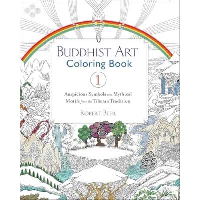 Abbildung von Buddhist Art Coloring Book 1: Auspicious Symbols and Mythical Motifs from the Tibetan Tradition