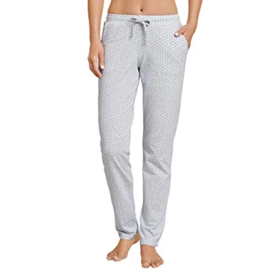 Abbildung von Schiesser Damen Mix &amp; Relax Jerseyhose lang Schlafanzughose, Grau (Grau Mel. 202), 36