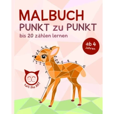 Abbildung von Malbuch Punkt zu Punkt, bis 20 zählen lernen: ab 4 Jahren