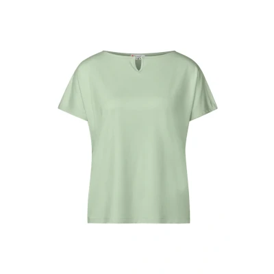 Abbildung von Street One MIT Cutout Tshirt basic, Damen, Größe: 44, Grün