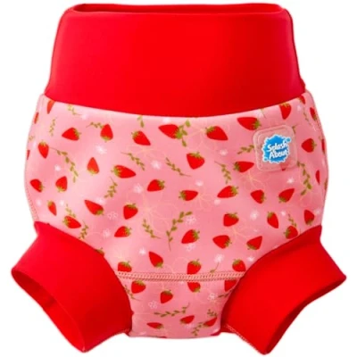Abbildung von Splash About Unisex Baby Happy and Toddler Swim Nappy, Strawberry Field, 6 12 Monate